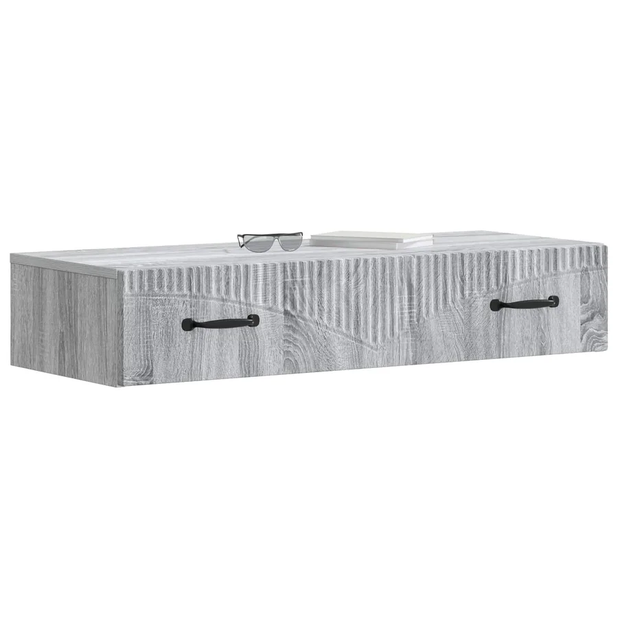 Table d'appoint murale Sonoma gris 87,5 x 34,5 x 17 cm - 3