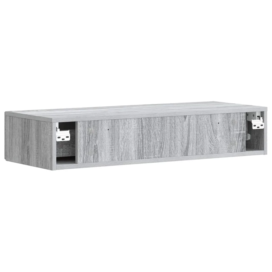 Table d'appoint murale Sonoma gris 87,5 x 34,5 x 17 cm - 7