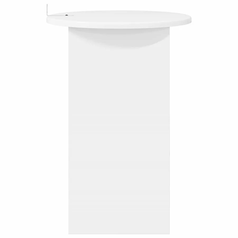Table d'appoint Blanc Ø 39,5 x 55 cm Bois d'ingénierie - 6