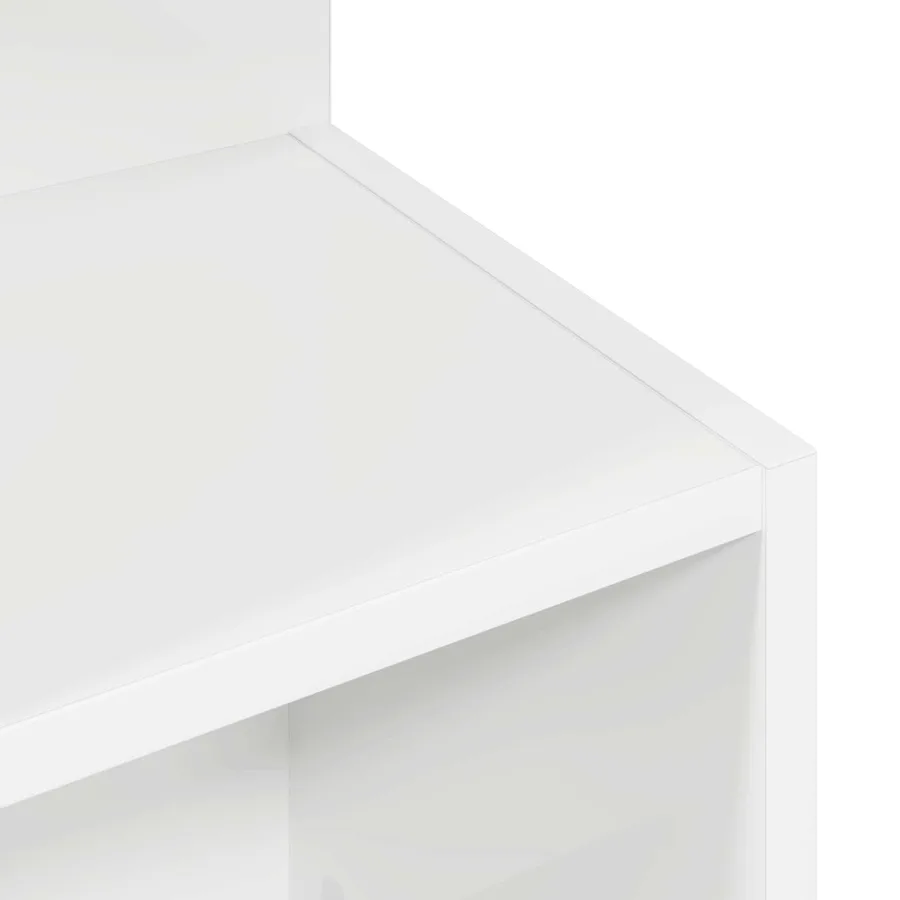 Table d'appoint Blanc Ø 39,5 x 55 cm Bois d'ingénierie - 8