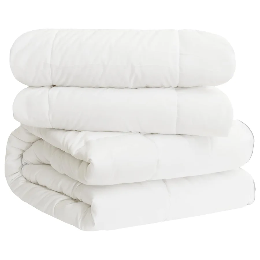Duvet complet toute l'année Blanc 140 x 220 cm Fibre de bambou - 2