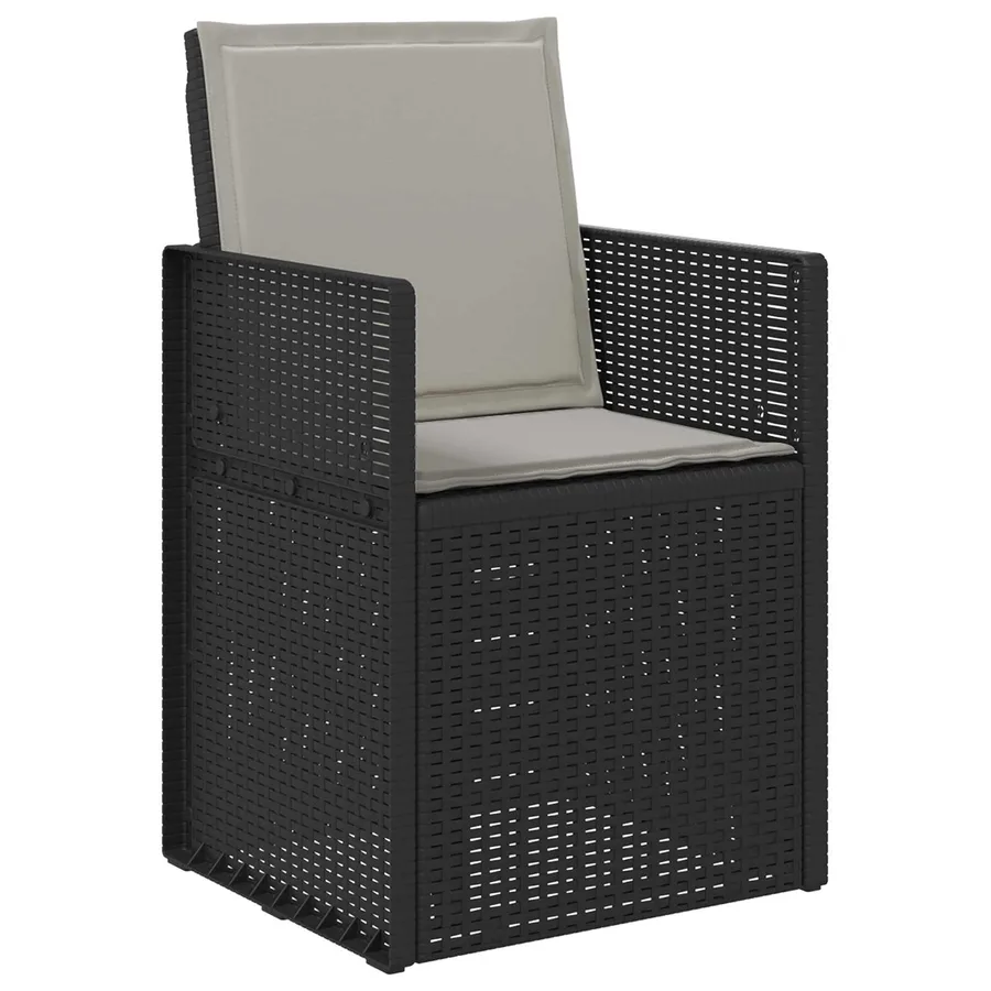 Ensemble de salle à manger pour jardin avec coussin 9 pcs PP - 6