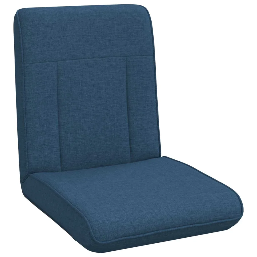 Fauteuil de sol ajustable Bleu Tissu - 2