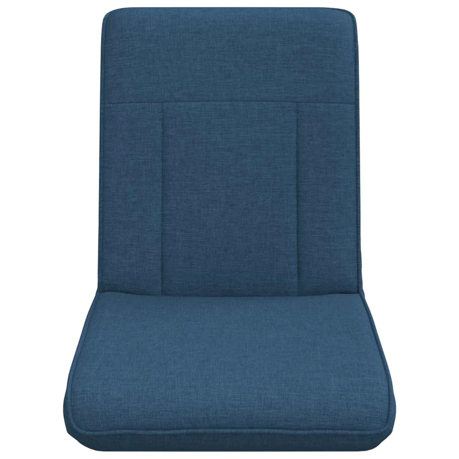 Fauteuil de sol ajustable Bleu Tissu - 4