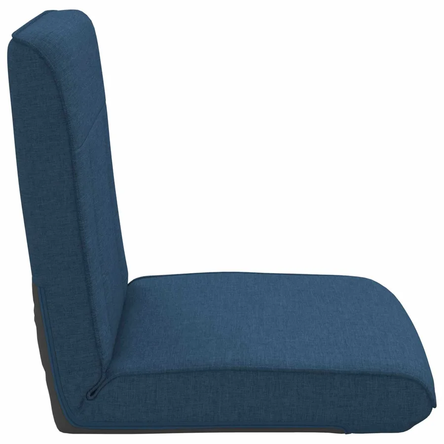 Fauteuil de sol ajustable Bleu Tissu - 5