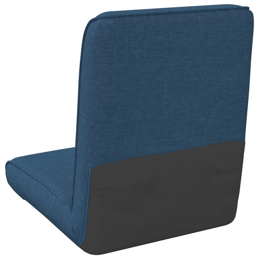 Fauteuil de sol ajustable Bleu Tissu - 6