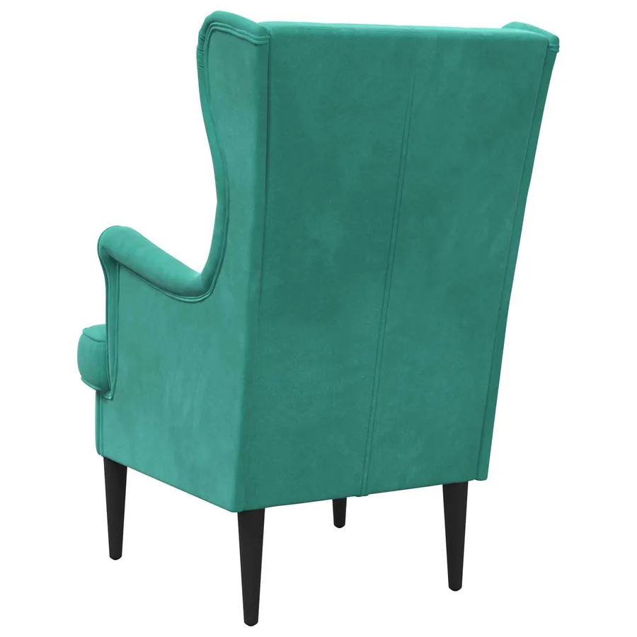 Fauteuil Turquoise Velours - 6