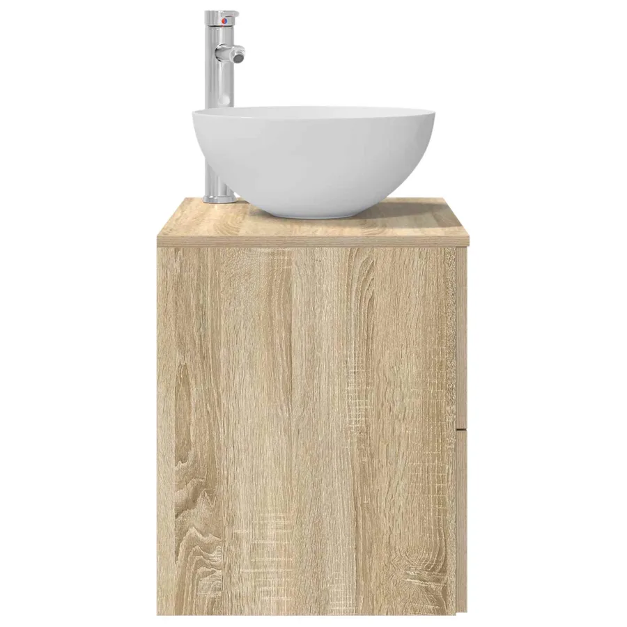 Vanité de lavabo mural Chêne Sonoma 49,5 x 41 x 64,5 cm - 4