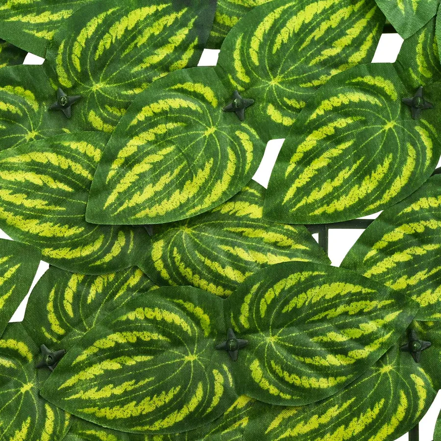 Écran de balcon avec feuilles Vert et jaune 300 x 75 cm - 4