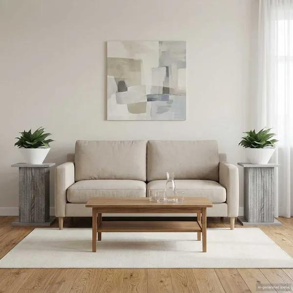 Support de Plante 2 pcs Sonoma gris 30,5 x 30 x 43 cm