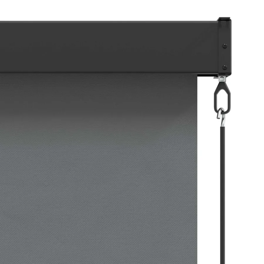 Store enrouleur Gris clair 180 x 250 cm Tissu et Aluminium - 6