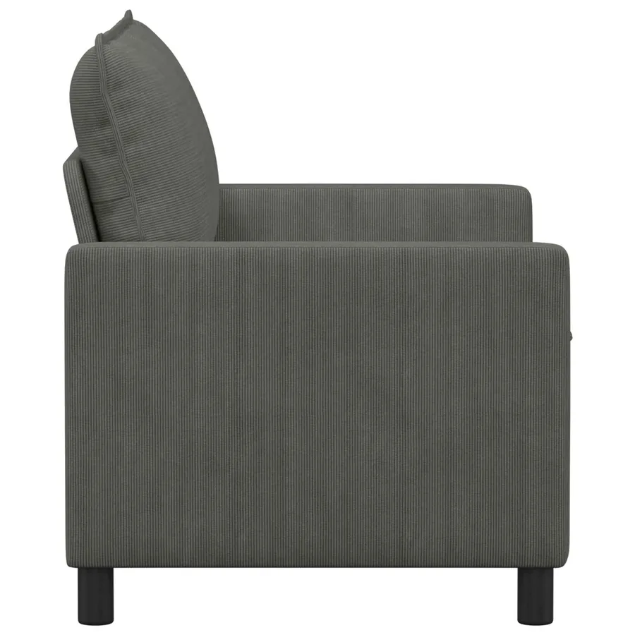 Canapé Gris foncé 126 x 81 x 87,5 cm Tissu - 4