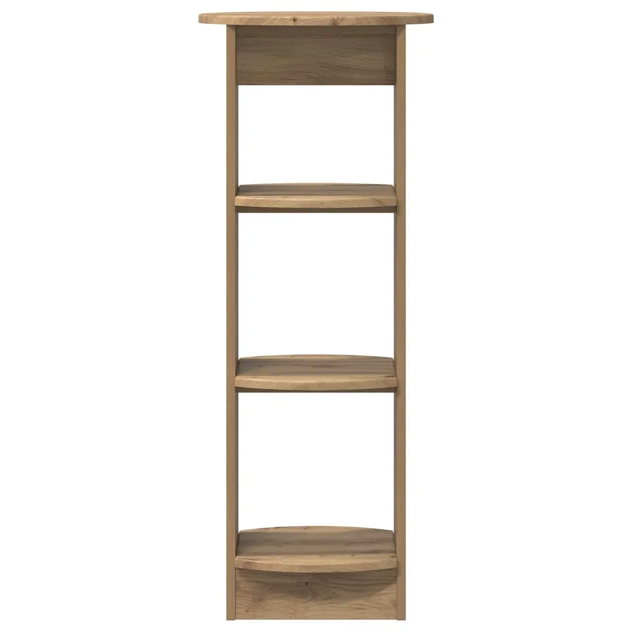 Meuble d'appoint Chêne artisanal 40 x 40 x 100 cm - 4
