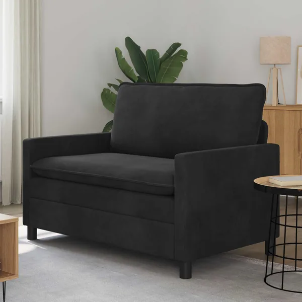 Canapé Noir 126 x 81 x 87,5 cm Velours