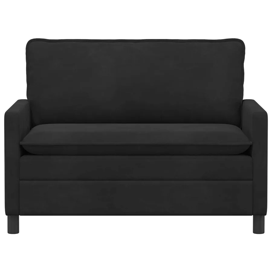 Canapé Noir 126 x 81 x 87,5 cm Velours - 3