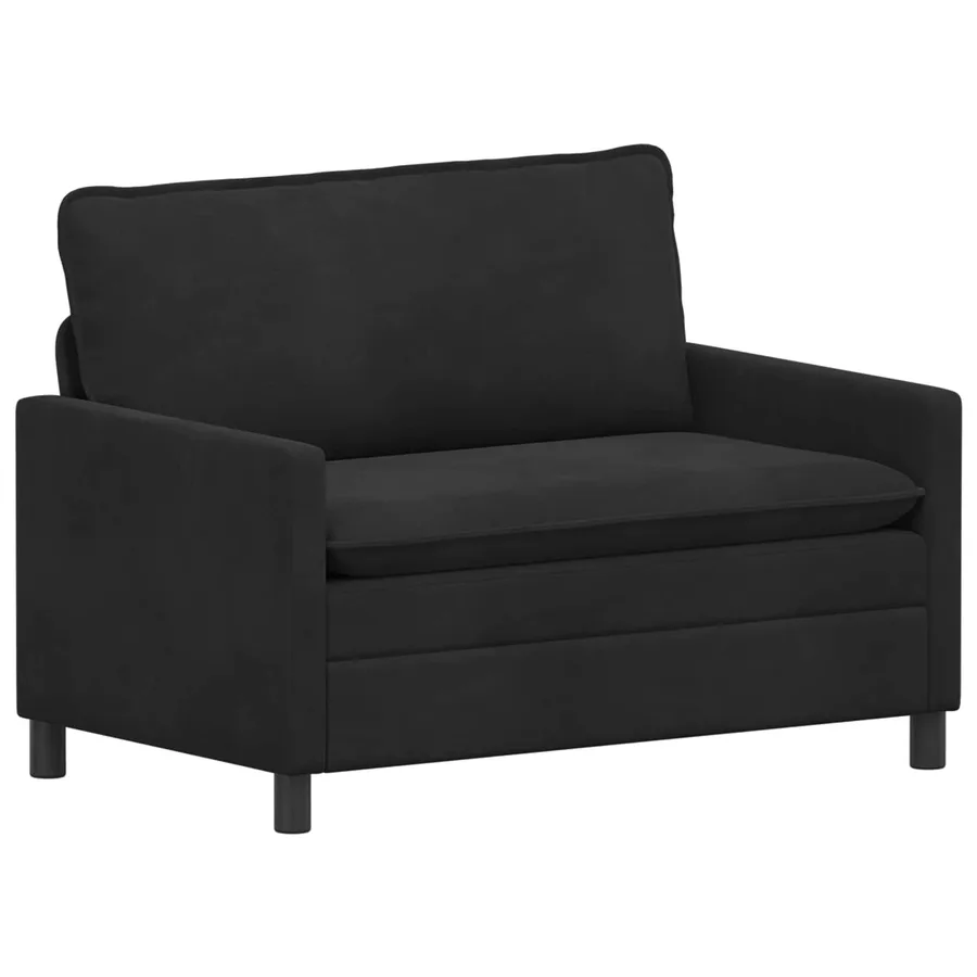 Ensemble de Canapés 2 pcs Noir Velours - 4