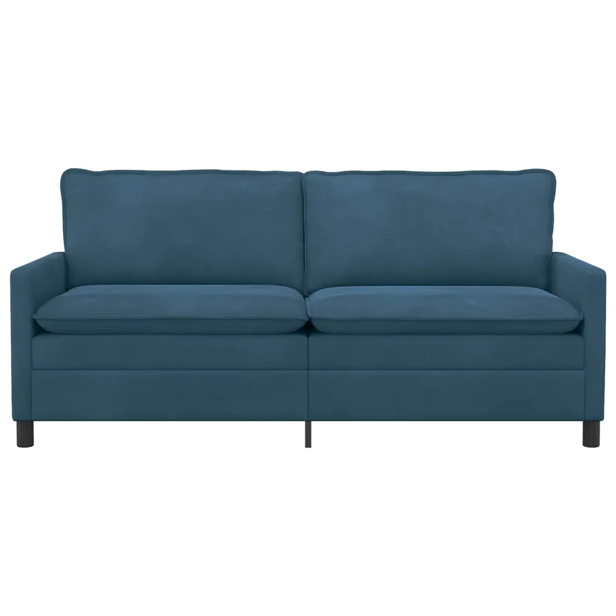 Canapé Bleu 196 x 81 x 87,5 cm Velours - 3