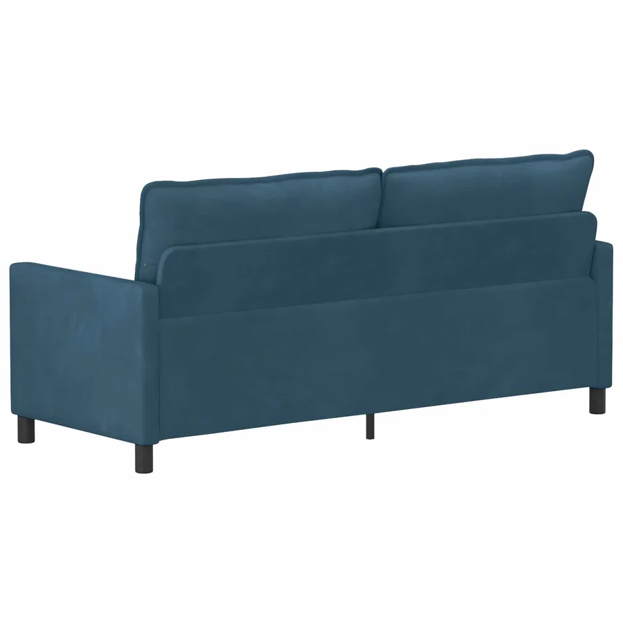 Canapé Bleu 196 x 81 x 87,5 cm Velours - 5