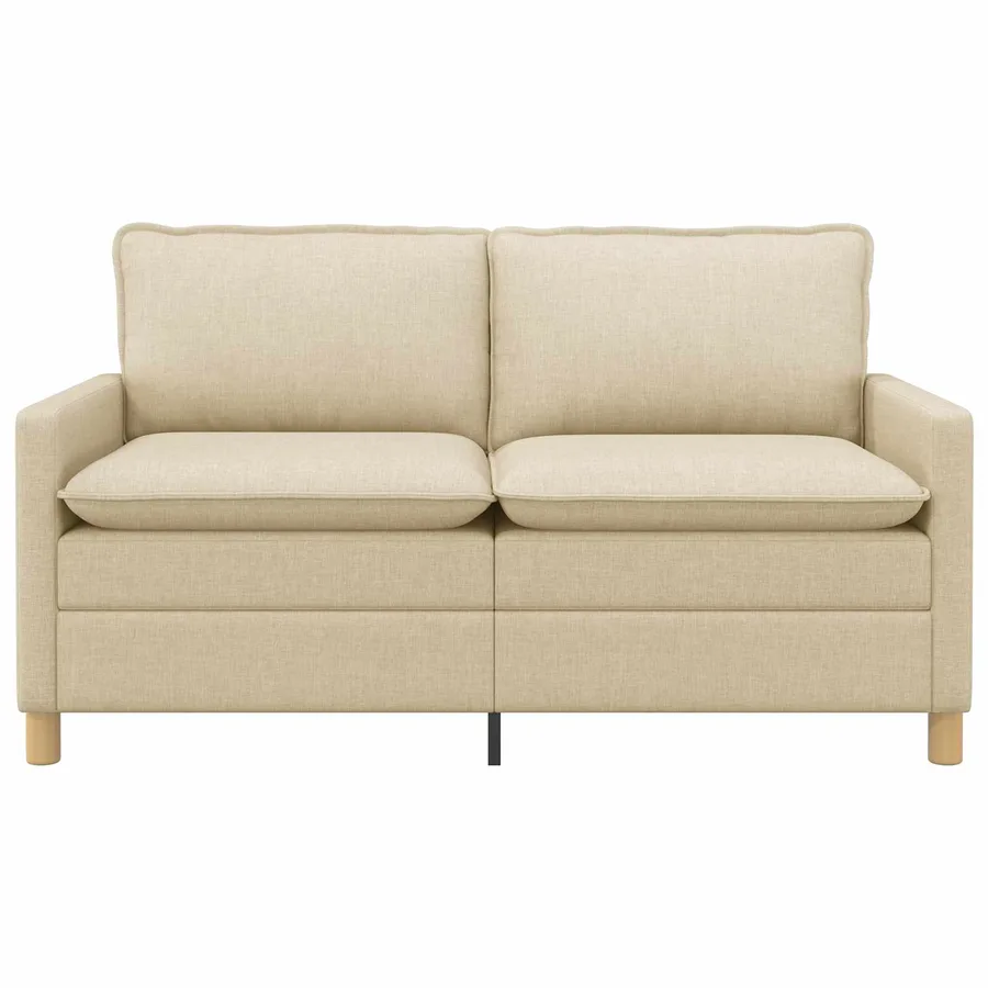 Canapé Crème 156 x 81 x 87,5 cm Tissu - 3