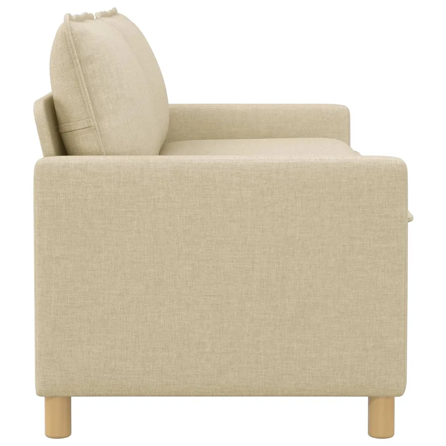Canapé Crème 156 x 81 x 87,5 cm Tissu - 4