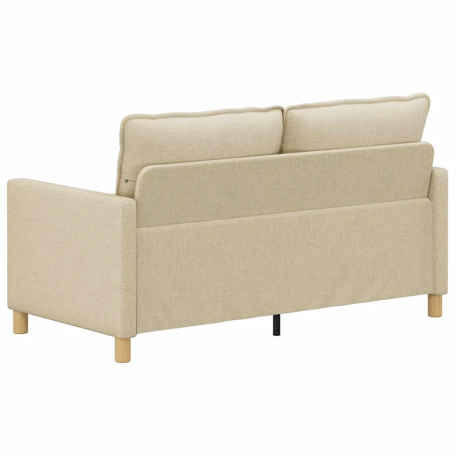 Canapé Crème 156 x 81 x 87,5 cm Tissu - 5