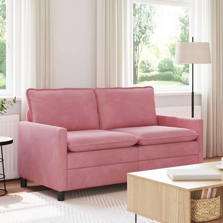 Canapé Rose 156 x 81 x 87,5 cm Velours