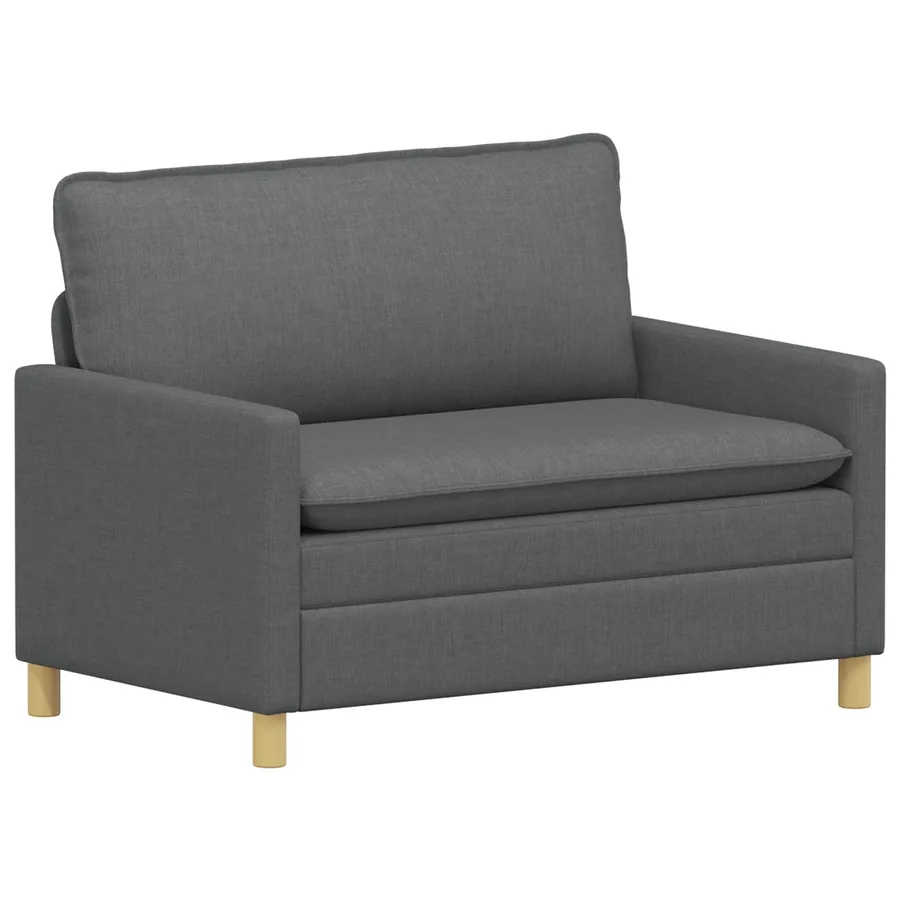 Canapé Gris foncé 126 x 81 x 87,5 cm Tissu - 2