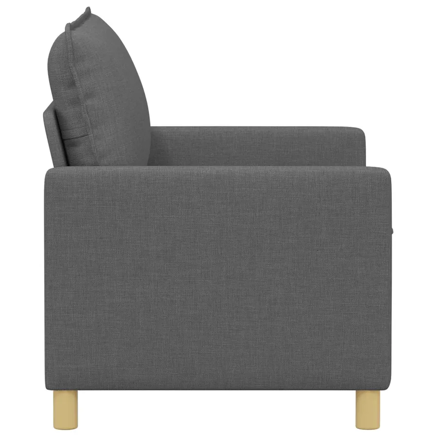 Canapé Gris foncé 126 x 81 x 87,5 cm Tissu - 4