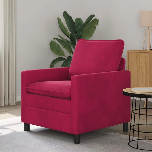 Canapé Bordeaux 76 x 81 x 87,5 cm Velours