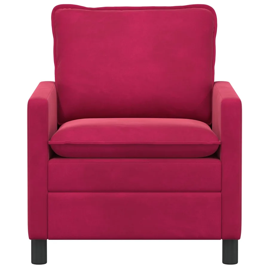 Canapé Bordeaux 76 x 81 x 87,5 cm Velours - 3