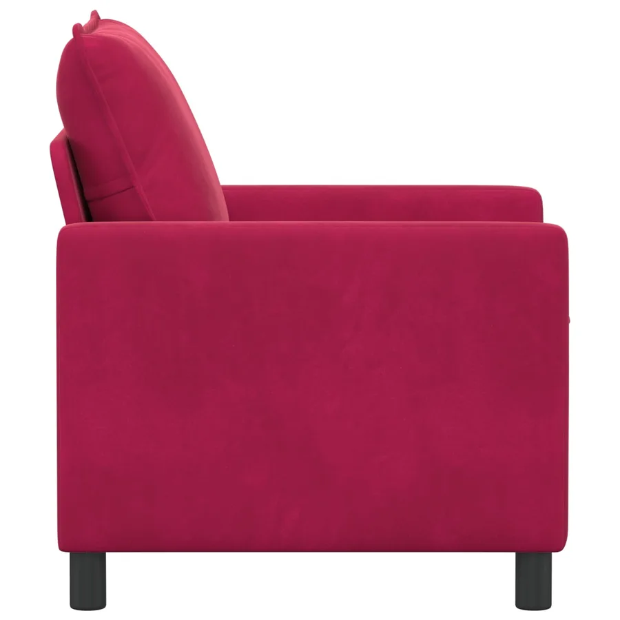 Canapé Bordeaux 76 x 81 x 87,5 cm Velours - 4