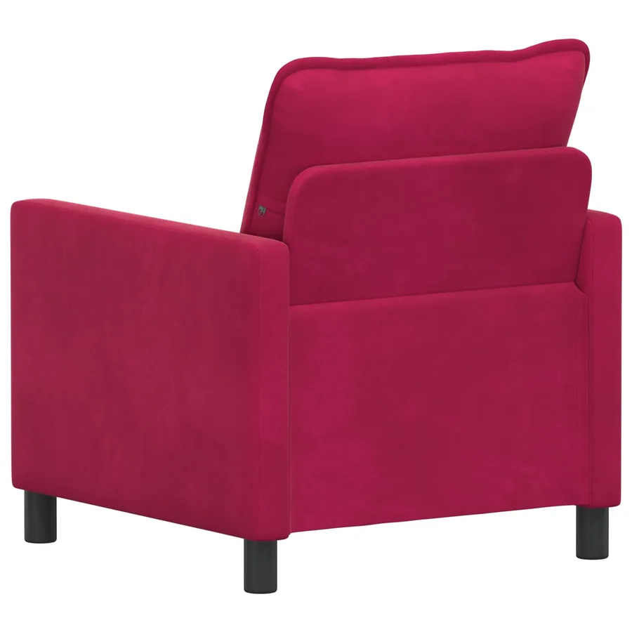 Canapé Bordeaux 76 x 81 x 87,5 cm Velours - 5