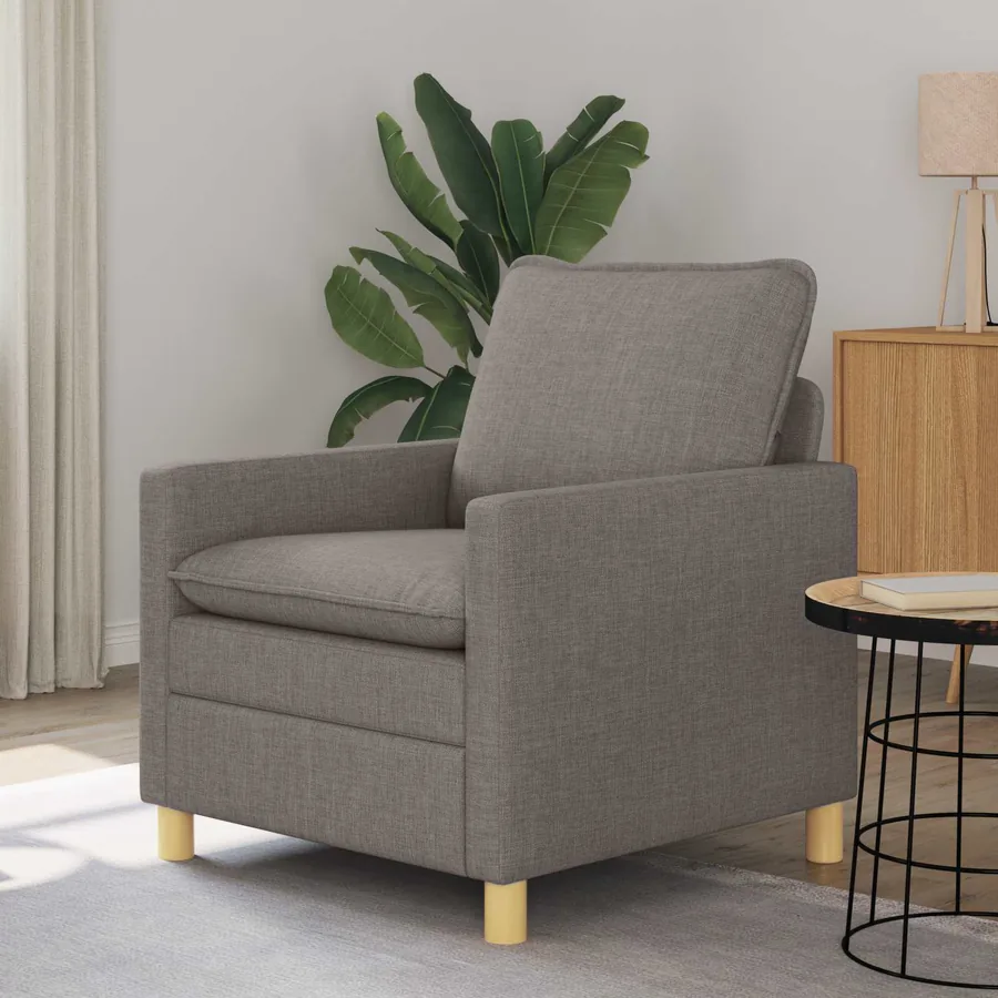 Canapé Taupe 76 x 81 x 87,5 cm Tissu