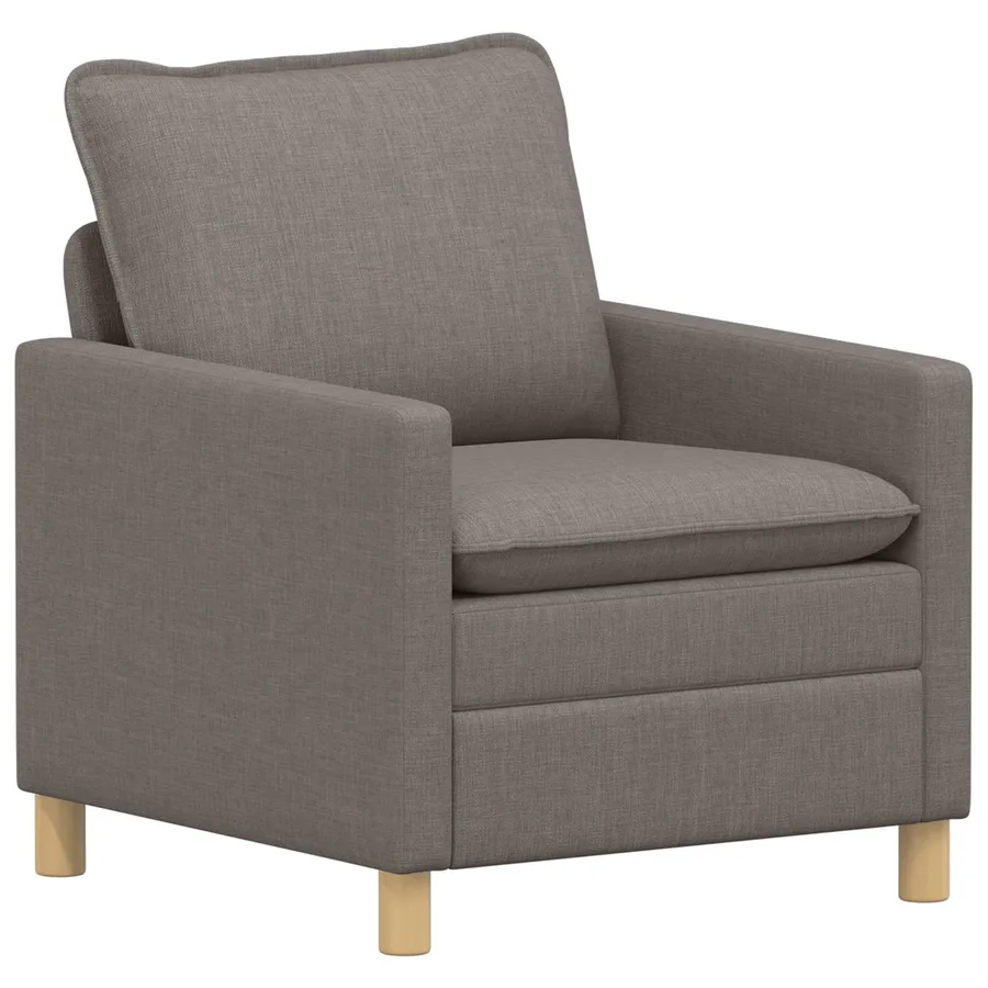 Canapé Taupe 76 x 81 x 87,5 cm Tissu - 2