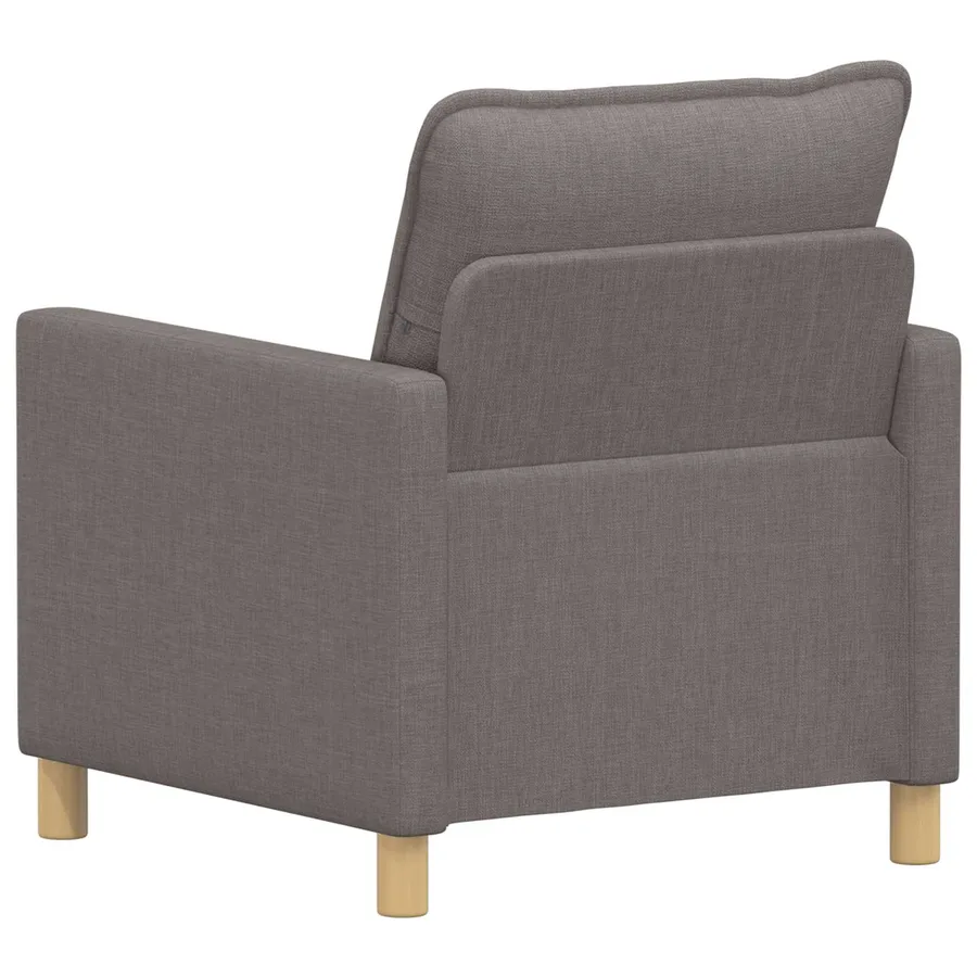 Canapé Taupe 76 x 81 x 87,5 cm Tissu - 5