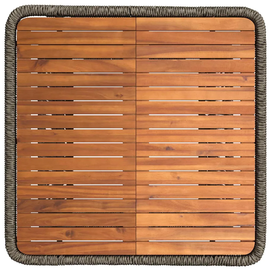 Ensemble de salle à manger pour jardin 3 pcs Gris et Gris foncé - 6