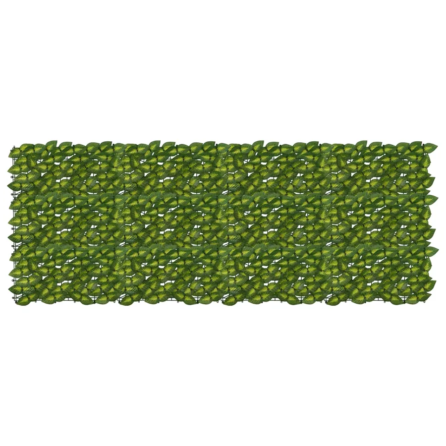 Écran de balcon avec feuilles Vert et jaune 200 x 75 cm