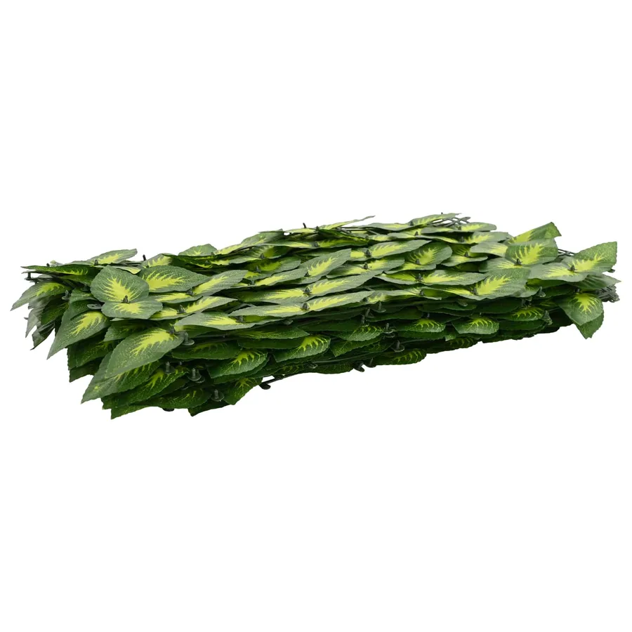 Écran de balcon avec feuilles Vert et jaune 200 x 75 cm - 2