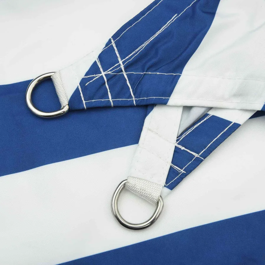 Voile d'ombre Bleu et Blanc 4 × 3 m 100 % polyester Oxford - 5