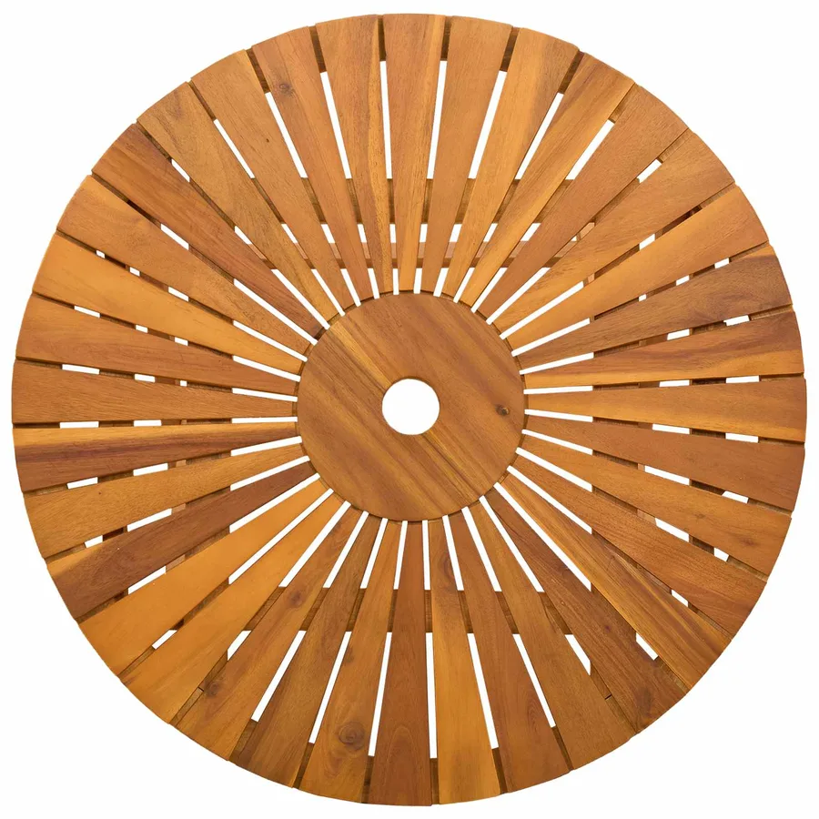 Table de jardin pliante Naturel Ø70 x 75 cm - 6