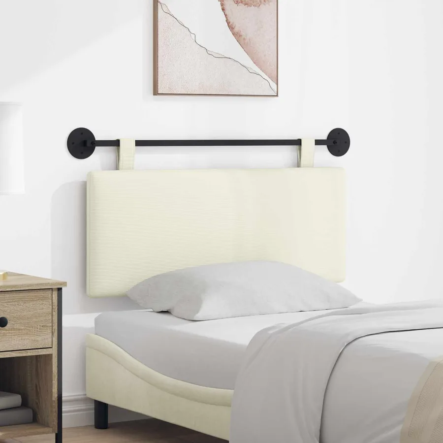 Tête de lit suspendue Tissu en velours côtelé