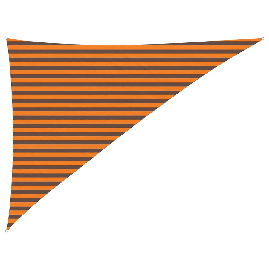 Voile d'ombre Orange et marron 3 x 4 x 5 m - 2