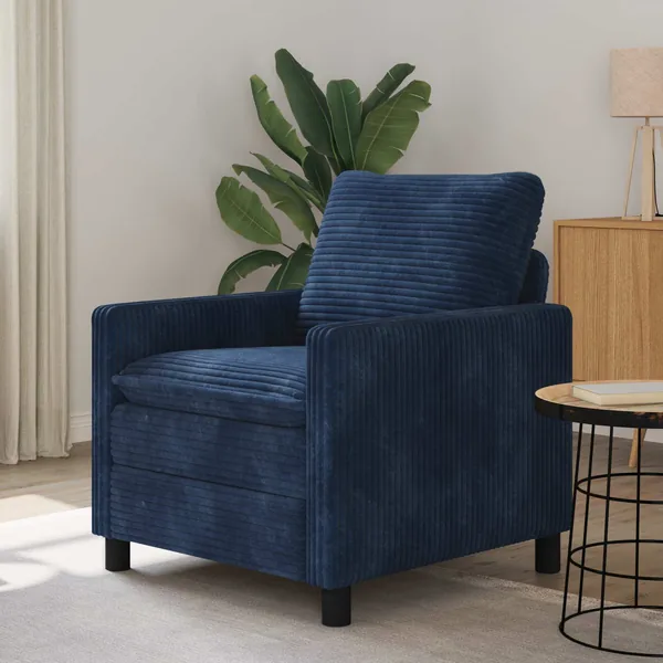 Canapé Bleu marine 76 x 81 x 87,5 cm Polyester