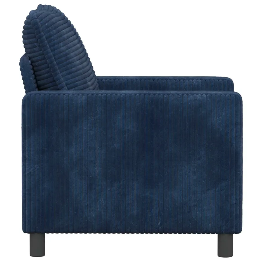 Canapé Bleu marine 76 x 81 x 87,5 cm Polyester - 4