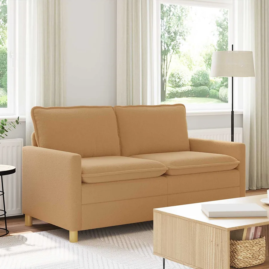Canapé Beige 156 x 81 x 87,5 cm Tissu
