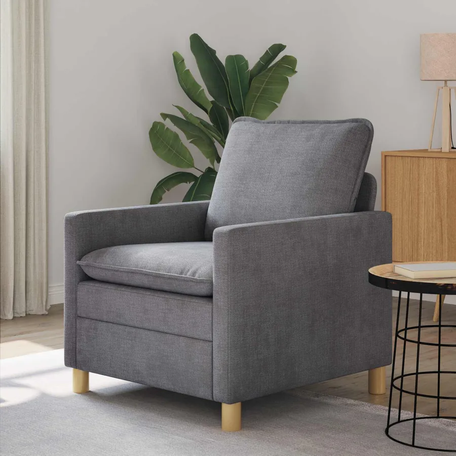 Canapé Gris clair 76 x 81 x 87,5 cm Polyester