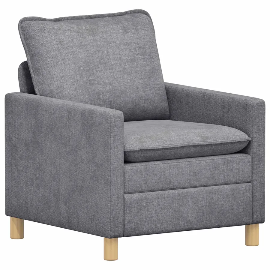 Canapé Gris clair 76 x 81 x 87,5 cm Polyester - 2