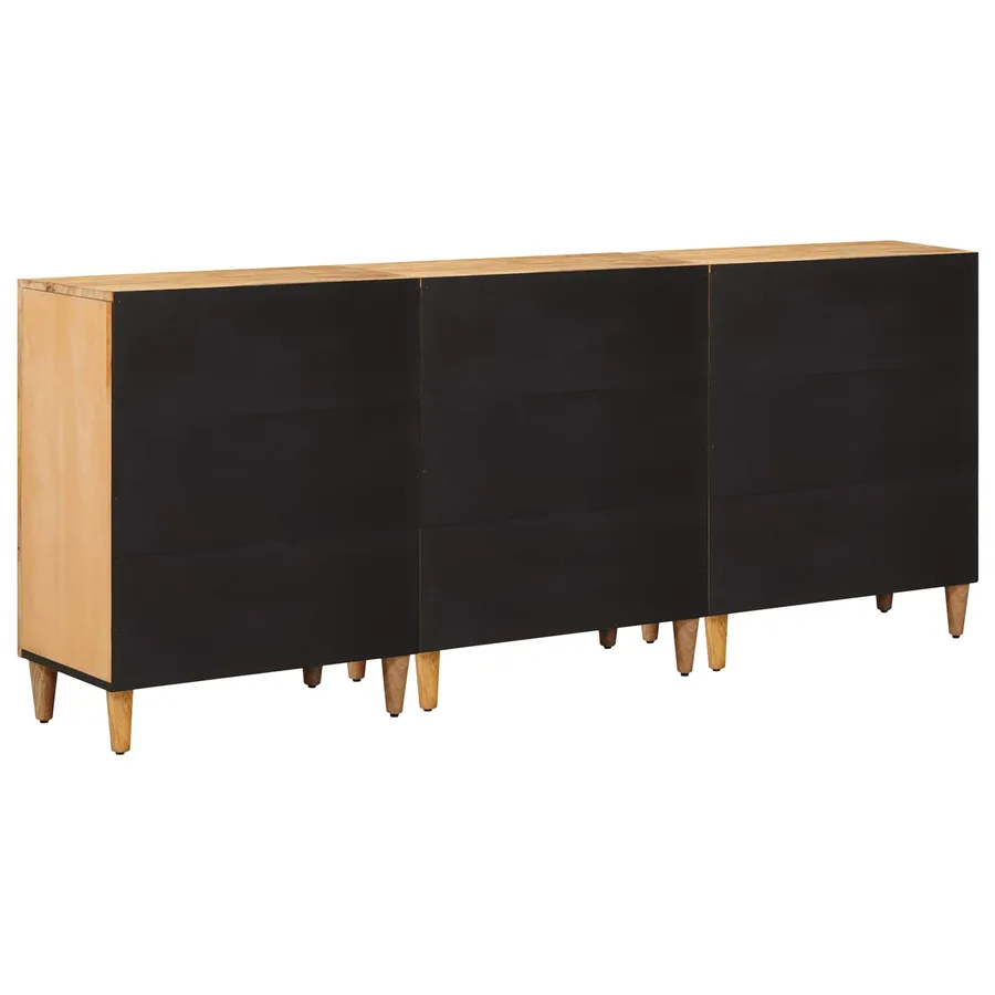 Armoires de rangement 3 pcs Marron 60 x 33,5 x 75 cm - 6