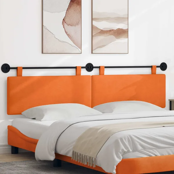 Tête de lit suspendue Tissu en velours côtelé
