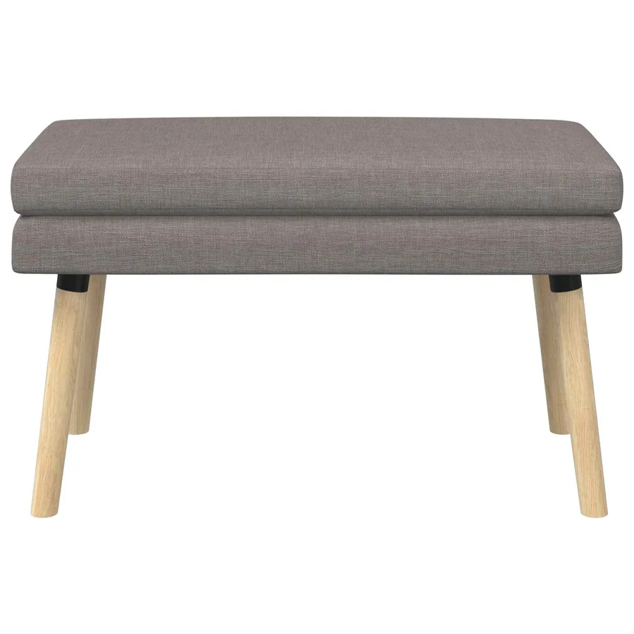 Banc à double couche Taupe 80 x 40 x 47 cm Tissu - 5